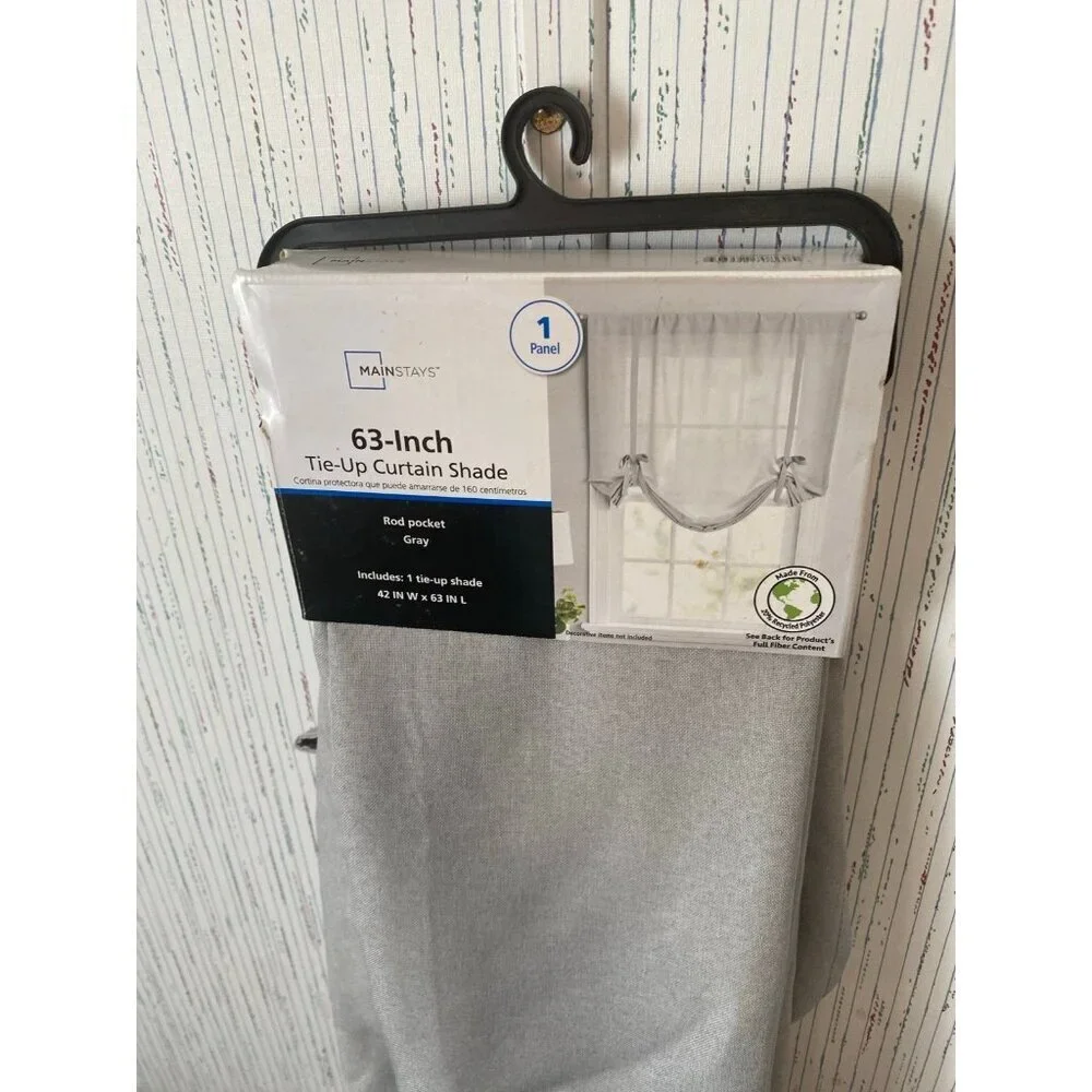 Main Stay Curtain Tie Up Curtain Shade New with Tag